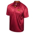 thumbnail image 2 of Men's Colosseum Cardinal Iowa State Cyclones Honeycomb Raglan Polo, 2 of 3
