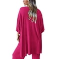 thumbnail image 2 of Conjunto Deportivo PRETTYGARDEN en Rosa Rojo para Mujer, Talla Pequeña, 2 of 7