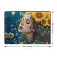thumbnail image 2 of Area Rugs For Living Room Decor - Starry Sky Sunflower Princess Soft Anti Slip Throw Washable Rugs 5x7 For Bedroom, Indoor Carpet For Bedroom Living Room 80x58In, 2 of 7
