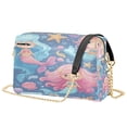 thumbnail image 2 of 9.65"x3.35"x6.3"PU Leather Women Crossbody Purse, Waterproof Casual Chain Shoulder Bag with Multi Pockets for Travel Daily Use Cute Little Mermaids, 2 of 7