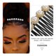 thumbnail image 3 of 3 PCS Combina Pearl Combs Rhinestone Hair Coc., 3 of 6