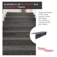 BULYAXIA Luxury Vinyl Stair Tread and Riser Combo Glue Down WoodLook
