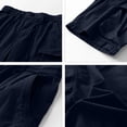 thumbnail image 4 of Homeyce Mens Military Cargo Shorts Elastic Waistband Drawstring Short Summer Work Hiking Casual Outdoor Athletic Big & Tall Camo Cargo Shorts Multi Pockets Twill Quick Dry Beach Shorts,Blue XL, 4 of 4