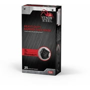 Venom Steel Heavy Duty Barrier Black Face Mask, 25 Count