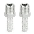 thumbnail image 4 of Conector rápido de acero inoxidable, 2 piezas, 3/8 pulg., BSPT, rosca macho, conexión de tubería, junta de púas, calidad inigualable, 4 of 8