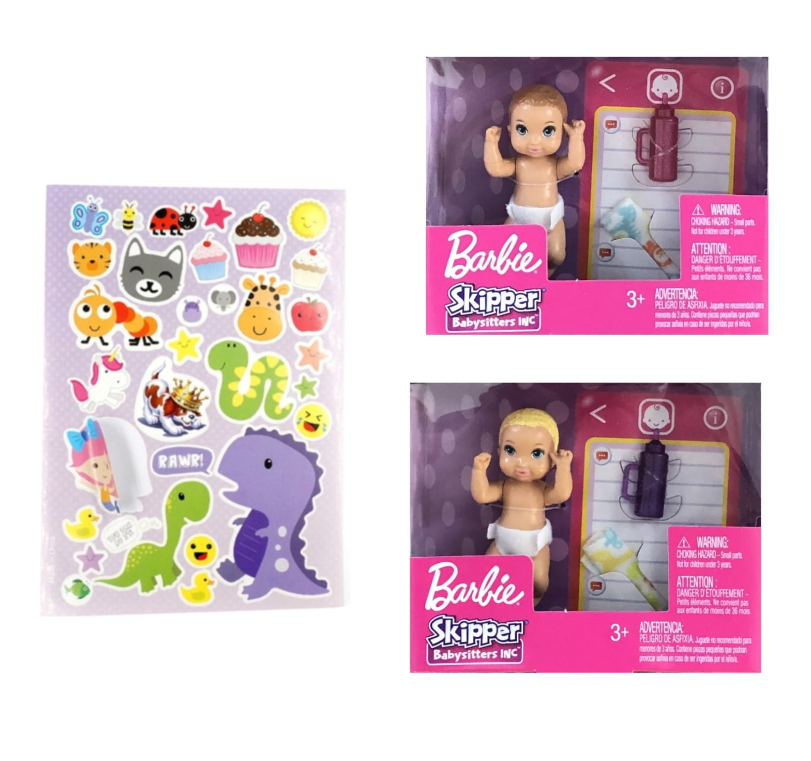 Barbie Skipper Babysitters Inc Bedtime Playset With Babysitting Skipper Doll Toddler Doll With Glow In The Dark Pajamas And Accessories For Kids 3 To 7 Years Old Walmart Com