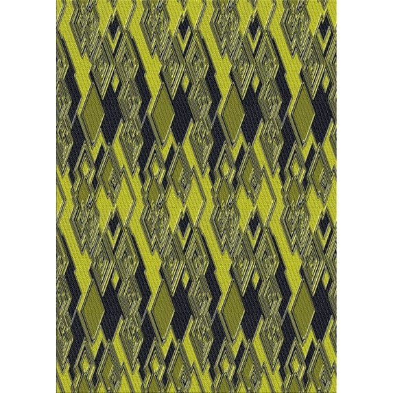 Ahgly Company Machine Washable Indoor Rectangle Transitional Charcoal Black Area Rugs, 8' x 10'