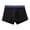 Black, variant on Boys’Comfort Flex Boxer Briefs Children's Mid Waist Flat Angle Casual Solid Color Four Cornered Underpants for 6-11 Kids