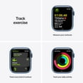 thumbnail image 2 of Apple Watch Series 7 GPS + Cellular, 45mm Blue Aluminum Case with Abyss Blue Sport Band - Regular, 2 of 10