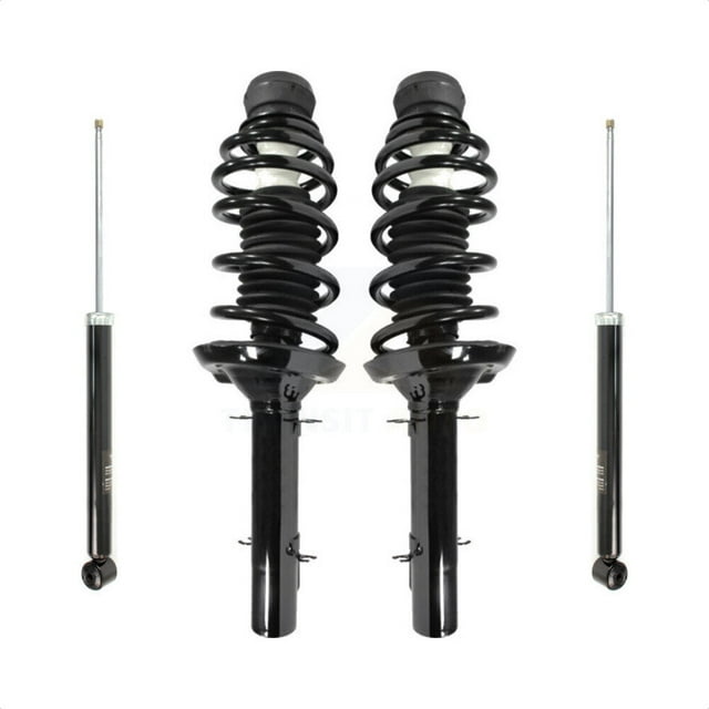 Transit Auto Front Rear Complete Suspension Shocks Strut and Coil Spring Mount Assemblies Kit for Car Volkswagen Jetta Golf Beetle City - Left Right Side (Driver Passenger) K78M-100023