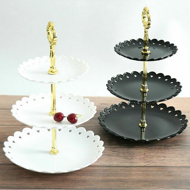 Soporte para magdalenas de 3 niveles, soporte redondo para tartas, estante para platos de postre, boda XianweiShao 1327533259316