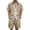 Khaki, variant on LEKWK Men Linen Sets Outfits 2 Piece Printed Button Down Short Sleeve Collared Tops and Elastic Waist Shorts Loose Summer Beach Vacation Casual Resort Wear