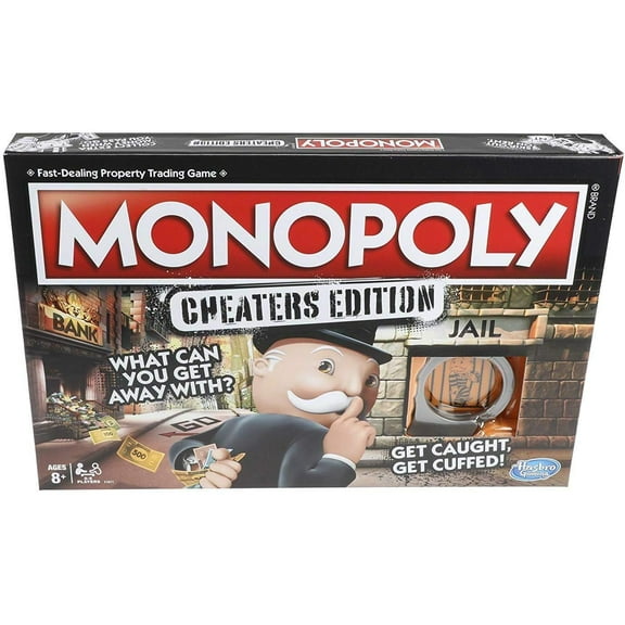 Monopoly Game: Cheaters Edition Board Game Ages 8 and Up Single Pack