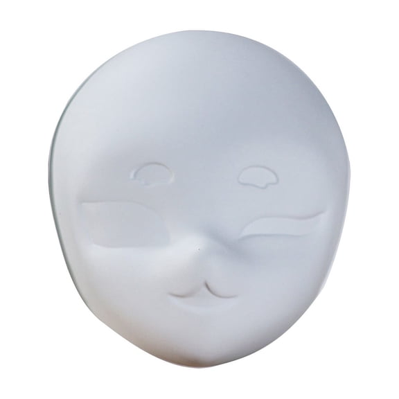 Blank White Face Mask for Painting, DIY Plastic Masquerade Mask for Adults K*ids, Paintable PVC Costume Mask for Halloween Cosplay Carnival Theater Craft Party Art Projects