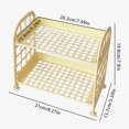 thumbnail image 2 of Countertop Organizer Detachable 2-Tier Makeup Stand Shelf Cosmetics Storage Rack, 2 of 10