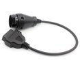 thumbnail image 4 of Cable conector adaptador de 38 pines a OBDII de 16 pines Paso de 3 pines para automóviles antiguos, cable de extensión OBD de alta calidad MB38pin a 16pinOBD2 Adaptador de diagnóstico para Mercedes Be, 4 of 5