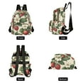 thumbnail image 4 of FORMRS Mini Backpack Purse for Women Quilted Travel Daypack Casual Shoulder Bag, Beige Strawberry, 4 of 7