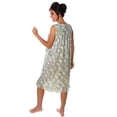 thumbnail image 4 of Women's Floral Sleeveless V-Neck Fancy Lace Pointelle Nightgown sleepwear, 2X-Large Olive, 4 of 5