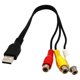 thumbnail image 5 of Cable USB a 3 RCA Cable USB a 3 RCA RGB Video AV Cable adaptador convertidor Cable conector Cable Adecuado para TV PC DVR, 5 of 5