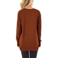 thumbnail image 3 of FUNING Tunic Tops to Wear with Leggings Long Sleeve V Neck T Shirts Casual Loose Fit, 3 of 6