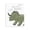 Brave Dinosaur Courage Clouds, variant on Stupell Industries You Are Strong Dinosaur Canvas Wall Art, design by Elizabeth Tyndall