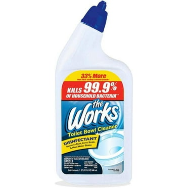 The Works 32 OZ Bowl Cleaner. Kills 99% Of Household Bacteria. 3 Pack