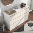 thumbnail image 6 of Furniture of America Verent Modern Wood 6-Drawer Dresser in White, 6 of 8