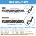 thumbnail image 4 of 5 ft Dog leash with comfortable padded handle and highly reflective wires Dog leashes-Black, 4 of 7