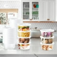 thumbnail image 6 of BagDream 100 Set 8oz Deli Containers with Lids Airtight Food Storage Containers Plastic Storage Containers Soup Slime Overnight Oat To Go Containers Slime Containers, 6 of 7
