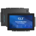 thumbnail image 1 of GreenTouch 13.3 Inch 1000 Nits High Brightness 10 Points Open Frame Touch Display,16:9,1920 x1080,Black, 1 of 7