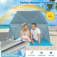 thumbnail image 2 of Gymax Convertible Beach Tent for 2-4 People w/ Roll-Up Windows Dual Side Flaps, 2 of 10