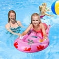 thumbnail image 5 of Hamaca Inflable para Piscina (Flamencos), Tabla De Surf Inflable, Tabla para Niños 4 En 1 Colchón Inflable para Piscina Tumbona Flotador Bodyboard Inflable para Niños, para Surfear Piscina Verano, 5 of 5