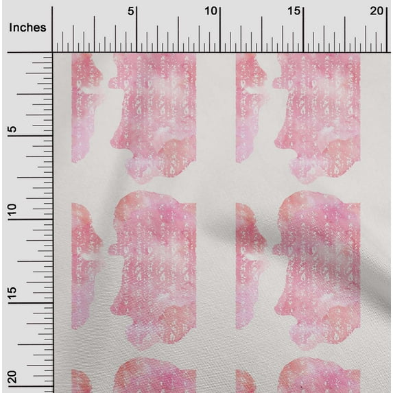 oneOone Cotton Poplin Peach2 Fabric Texture Watercolor Sewing Craft Projects Fabric Prints By Yard 56 Inch Wide