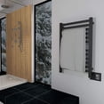 thumbnail image 3 of Amba Quadro Q-2033 Dual-Purpose Towel Warmer and Radiator with 12 Bars, Matte Black Finish, 3 of 3
