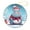pattern-2, variant on Cute Cartoon Marmot, Groundhog Animal in Snowing Winter Ceramics Ornaments Marmot Gifts Stocking Name Tags Christmas Tree Decoration Indoor Outdoor Yard Gifts Keepsake for Family