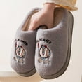 thumbnail image 4 of Gaexia Women Slippers for Home,Cozy Slippers Embroidered Ons for Autumn and Winter Thick Sole Fashionable Sleepers Warm Casual Footwear for Couples At Home,Funny Slippers, 4 of 5