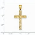 thumbnail image 2 of Beautiful 14k Rope Cross Pendant, 2 of 2