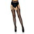 thumbnail image 3 of Leg Avenue Collants à Bretelles pour Femme Grande Taille, Résille Noire, 1X, 3 of 4