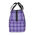 thumbnail image 5 of ZICANCN Insulated Lunch Bag for Women Men,Purple Plaid Reusable Cute Lunch Bags for Picnic School Work Office, 5 of 8
