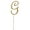 Gold G, variant on BalsaCircle Number 8 Cake Topper 2.5" Gold Rhinestone Personalized Wedding Party Monogram Decorations