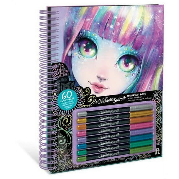 Nebulous Stars livre de coloriage pages noires