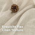thumbnail image 4 of Natural Linen Curtains Long for Living Room Bedroom Groet Top Light Filtering Privacy Linen Textu Window Semi Sheer Drapes Panels x Natural, 4 of 6