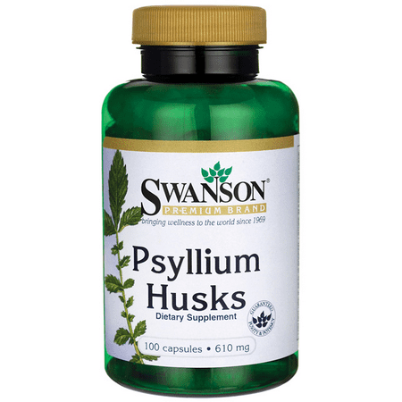 Swanson Psyllium Husks 610 mg 100 Caps (Best Time To Take Psyllium Husk For Constipation)