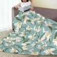thumbnail image 6 of Sikiie Lilies Flowers Ultra-Soft Micro flannel Blanket Luxury All Seasons Warm Blanket for Bedding Sofa and Travel (4 sizes)-60"x50", 6 of 7