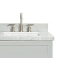 thumbnail image 4 of Ariel Hamlet 43 In. Right Offset Rectangle Sink Vanity With 1.5 In. Carrara White Countertop In Grey, 4 of 11