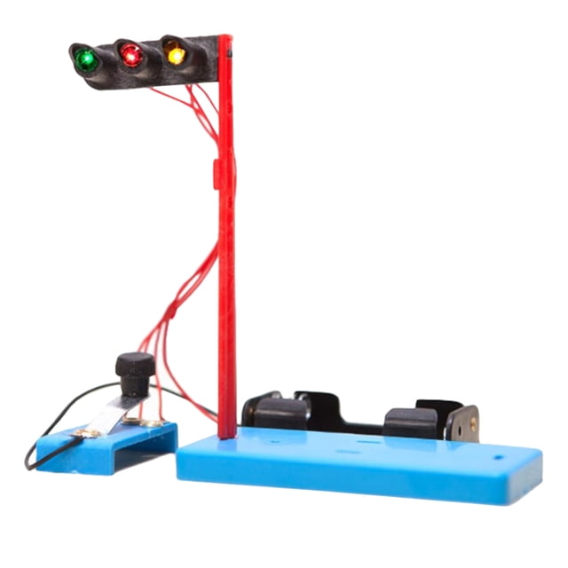MasteelfCA 1 Set DIY Traffic Lights Model Toy Kids Experimental Scientific Educational Toy
