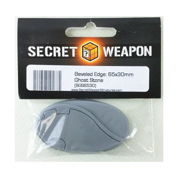 Secret Weapon Miniatures 65x30mm Beveled Base - Ghost Stone New