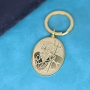 CXWIND Neptune Poseidon Keyring Ancient Greece Amulet Trident Pendant Keychain Fashion Jewelry