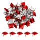thumbnail image 1 of Uxcell 50Pcs Square Pyramid Rivets, 10mm Two-Jaw Studs Spikes, Copper Punk Rock Nailhead Spots (Red), 1 of 7