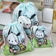 thumbnail image 3 of Sanrio-Bolsa de almacenamiento de Hello Kitty con cordón, Kawaii, Linda, My Melody Kuromi, dibujos animados, portátil, plegable, regalos, dulces, 3 of 4